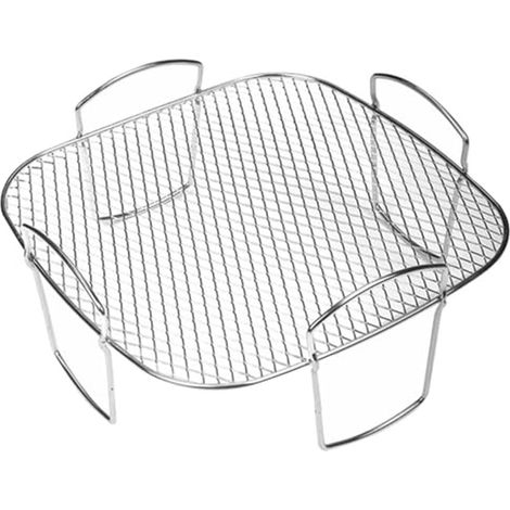 Soporte multifunción de acero inoxidable para freidora de aire, asado elevado y barbacoa con cuatro patas, rejilla para horno al vapor Compatible con (1/5)