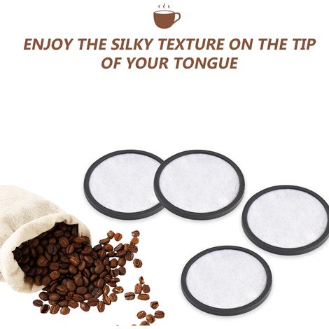 Filtre à eau pour cafetière - Compatible Mr. Coffee - Disque charbon actif blanc 8,3cm - Lot de 12 unités (1/5)