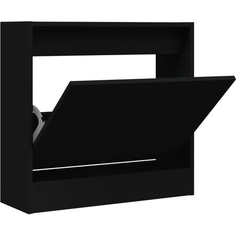 Schuhschrank Schwarz 60x21x57 cm Holzwerkstoff vidaXL (1/5)