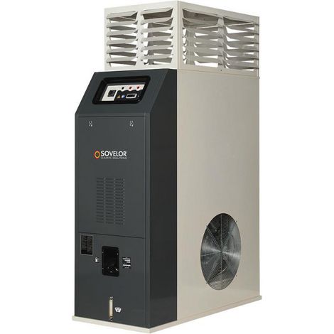 Sovelor – Chauffage de chantier au fioul F80 – Puissance 79,88 kW – Débit d'air 7800 m3/h – Brûleur électronique avec contrôle de flamme