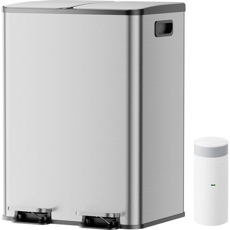 Pattumiera a pedale RB2-20 40 L 2 x 20 L acciaio inox (1/5)