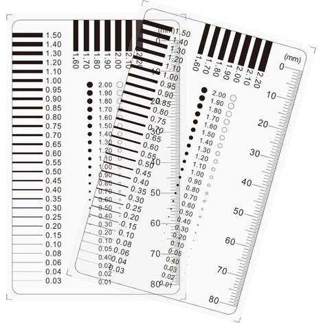 Crack Indicator, Crack Measuring Ruler, Concrete Width Gauge, Photographic Thickness Gauge, Crack Monitor