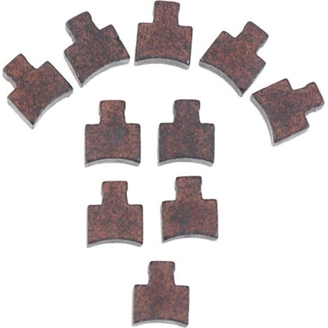 Lot de 10 balais de charbon de rechange for moteur électrique à courant continu, accessoires professionnels en métal, compatibles avec RS550 GRS550 (1/4)