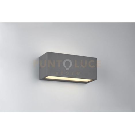MAYENNE APPLIQUE DA ESTERNO LED BI-EMISSIONE FUSIONE DI ALLUMINIO ANTRACITE IP44 L.25CM 2 LUCI ATTACCO E14