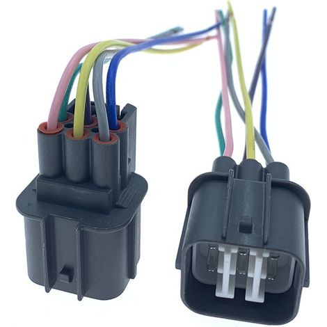 Connecteur mâle pour moteur de lève-vitre à capteur d'oxygène compatible avec les modèles Accord, Civic, Odyssey, Fit, Lingpai et CRV. (1/4)