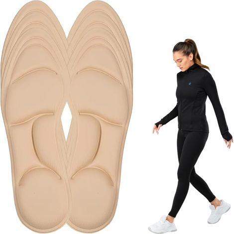 3 Paires Semelles Cushioning, Semelle Amortissante, Semelles Pour Chaussures Du Quotidien Et De Travail, Confort Longue Durée Avec Dynamique, Respirantes, Homme Et Femme (39-40) (1/5)