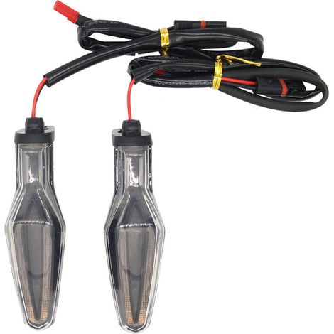 VURAHOME -Moto Clignotant Clignotants LED Une Paire 12V Clignotants Remplacement pour BMW R1250GS F850 GS R1200GS ADV F750GS F900XR F900R S1000XR - Le noir (1/5)