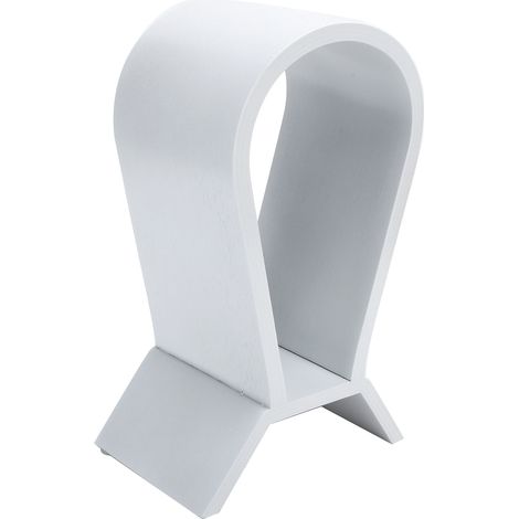 Support de casque intégré incurvé avec présentoir pour rangement de casque Bluetooth, accessoire blanc (1/5)