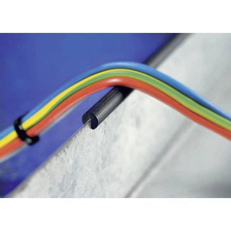 HellermannTyton EdgeGuard Accessoire Protection Noir PVC