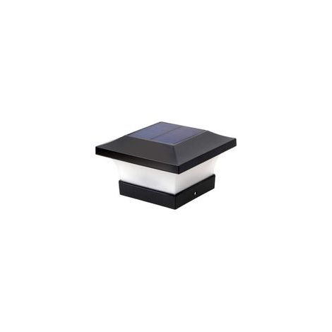 Lampadaire solaire extérieur 100 lumens – Panneau polycristallin 1W – Indice d'étanchéité IP65 – Installation facile sans câblage Lumière blanche 6000 K