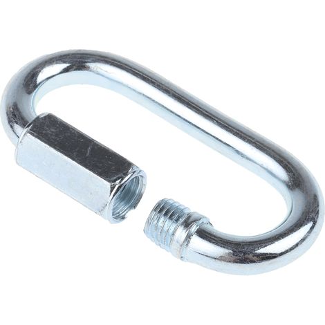 Maillon de chaîne, Acier Plaqué Zinc, dia. 6mm, longueur 57mm ( Prix pour Paquet de 10 )