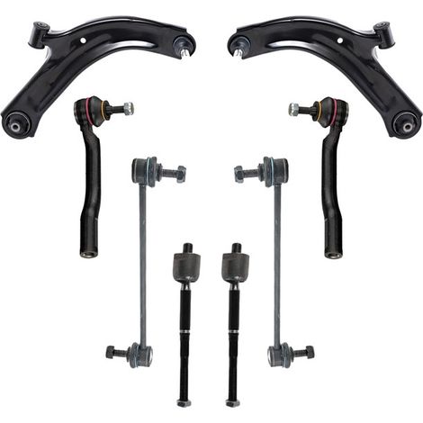 KIT BRACCIO OSCILLANTE 8 PEZZI COMPATIBILE CON NISSAN NV200 Furgone 1.5 dCi 90 (M20, M20 / Kit Sospensione Completo OE/OEM / Bracci Oscillanti + Testine Sterzo / Sostituzione Diretta OEM
