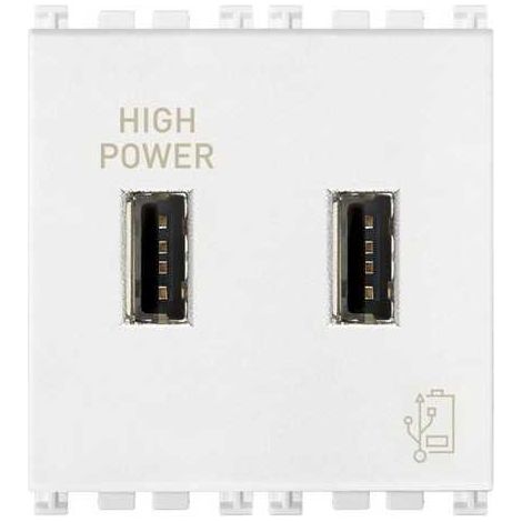 19295.B Unità Alimentazione Usb 5V2,1A 2M Bianco Arkè