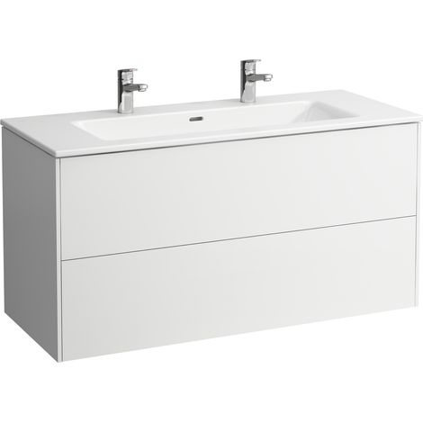 Lavabo PRO S BASE avec 2 tiroirs, 1200x500mm, version à 2 robinets mc (1/4)