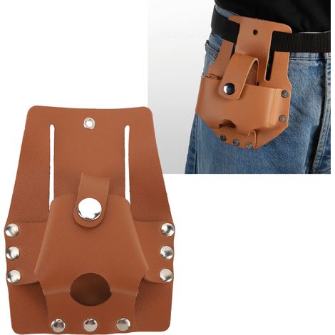 PU-Maßbandhalter – Gürteltasche mit großem Fassungsvermögen, Knopfverschluss und Werkzeugorganizer (1/5)