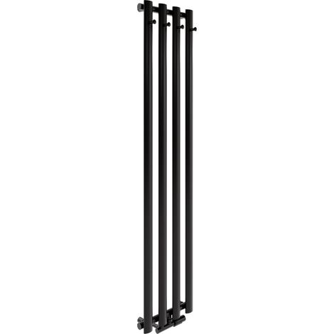 Radiatore da bagno Luxrad Azure 150x33,2 cm nero opaco STR ZDC 416 W (1/5)