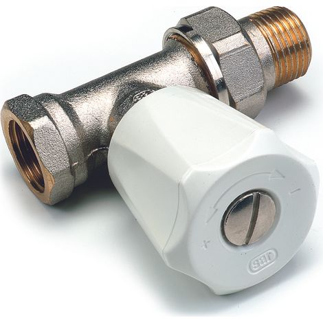 Comap – Robinet manuel droit 3/8" à simple réglage pour radiateur – Évolutif et thermostatisable – Double étanchéité – 419503