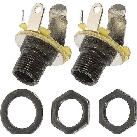 prises jack d'entrée/sortie pour guitare basse-3x1.6cm (1/3)
