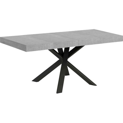 Tavolo Allungabile 90/194x90x77 cm Clerk Premium Cemento (1/5)
