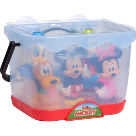Jouets de bain - DISNEY Mickey Mouse - 5 figurines - Panier de rangement - 12 cm (1/5)