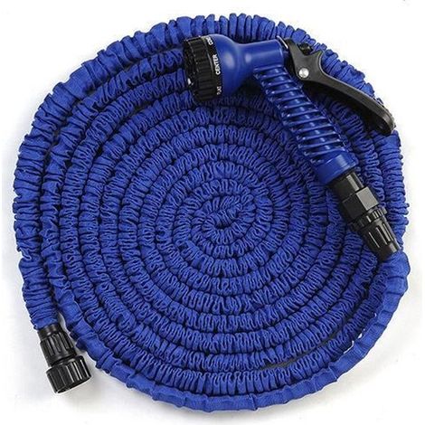 Tuyau d\'arrosage extensible 30m - YOUHUO - Double latex - Pistolet 7 jets