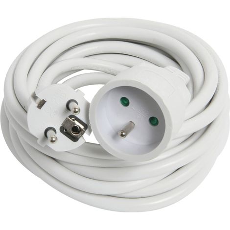 DEBFLEX - PROLONGATEUR 2P+T 16A 3G1,5 MM² HO5VV-F 5M BLANC - 335551