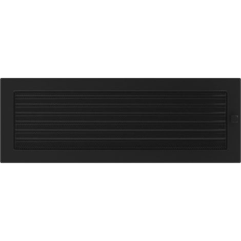 Lüftungsgitter 17x49 schwarz Jalousie (1/4)