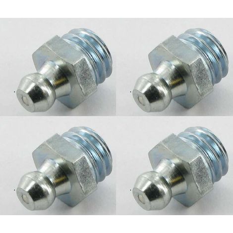 4x graisseur M10x1,5 angle 180° embout graissage pompe à graisse manuelle hydraulique tracteur engin agricole tractopelle