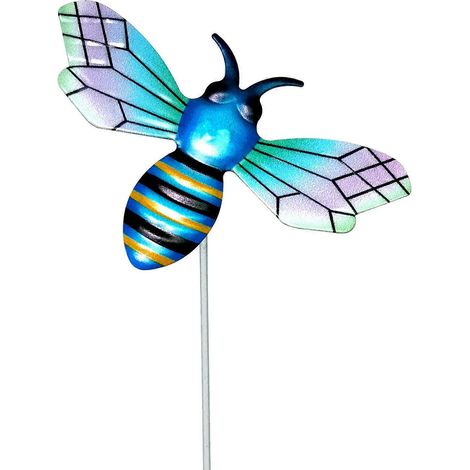 Statue abeille jardin métal décor nain ornement fer mignon extérieur terrasse patio maison style 3.