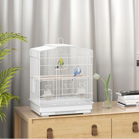 Cage à oiseaux pour perruches avec tiroir amovible HAVRYA (1/4)