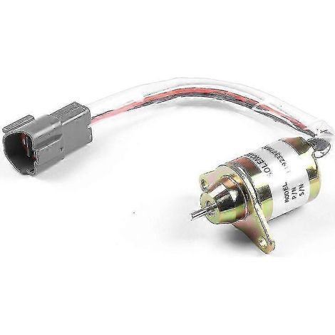Électrovanne d'arrêt de carburant diesel pour tracteurs Yanmar et John Deere - Pièce fiable 11923377932 (1/4)