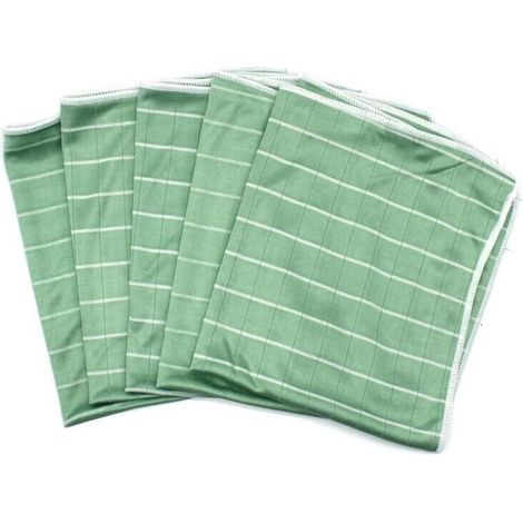 Chiffon Bambou Microfibre pour Vitres Miroirs Carreaux Carrosserie Microfibre Bambou Vitre Ménage Salle de Bain (5 Chiffons)