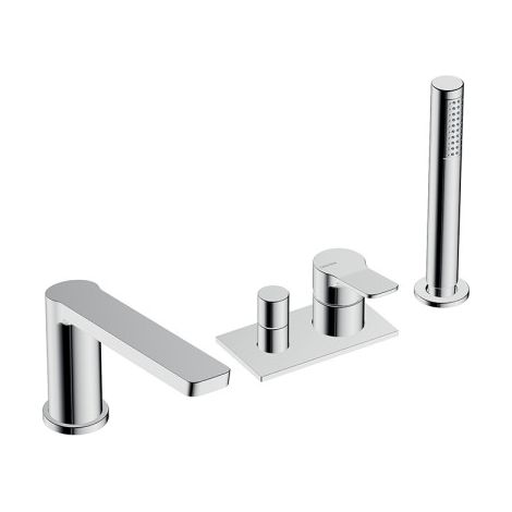 Bain Douche Mitigeur Complet Elevation Avec Douchette Follow Me - CRISTINA ONDYNA EL12151