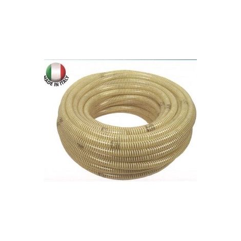 Tubo irrigazione uso alimentare spiralato atossico in PVC 25 mt Øinterno 20 mm