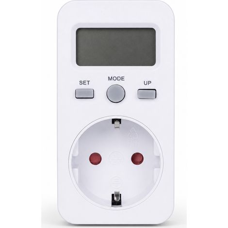 Prise Compteur d'Énergie Compacte pour Maison Blanc 9,5 cm (1/5)