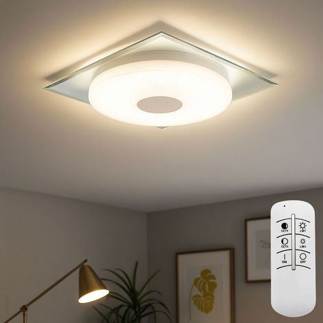 Deckenlampe Wohnzimmerleuchte Deckenleuchte Esszimmerlampe Flurleuchte Küchenlampe, dimmbar Fernbedienung CCT 3D Effekt, LED 24W 2000Lm 3000K 4500K 6000K, L 45 cm