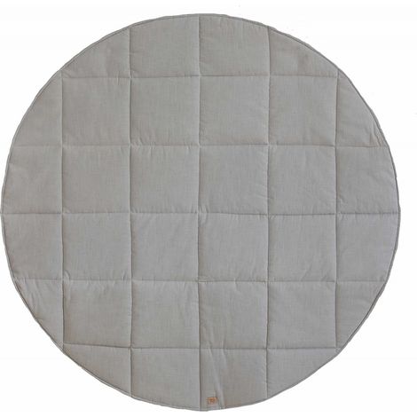 Tapis de sol rond molletonné bébé enfant night sky - Gris clair (1/5)