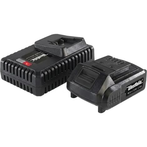 Kit di avviamento 18 V Li-Ion: 1 batteria 2,0 Ah + 1 caricabatterie rapido (1/5)