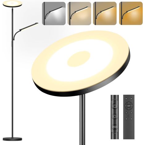 42W LED Lampadaire Dimmable, 4000LM Lumineux Lampadaire sur Pied Salon avec Liseuse Lampe (1/5)