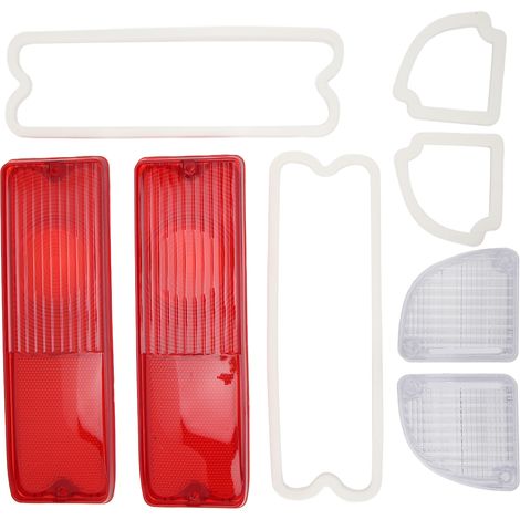 Lentilles de feu arrière de recul avec joints (110215), boîtier rouge, kit de lentilles de feu arrière de remplacement pour pick-up Chevrolet,de DEBUNS (1/5)