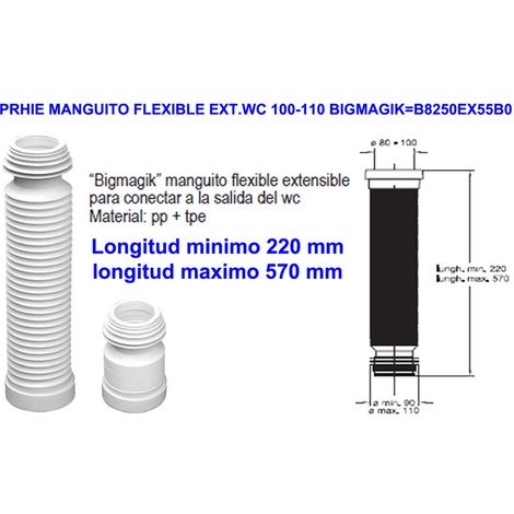 Manicotto Flessibile Estensibile WC 100-110 Bigmagik 31001