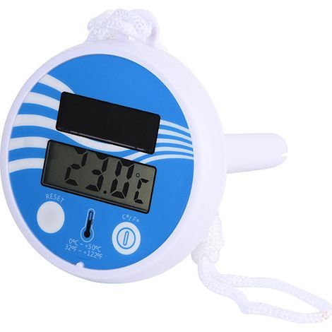 Thermomètre solaire numérique flottant pour piscines, pour mesurer la température de l'eau des piscines, spas, jacuzzis et aquariums-AquaForge (1/4)