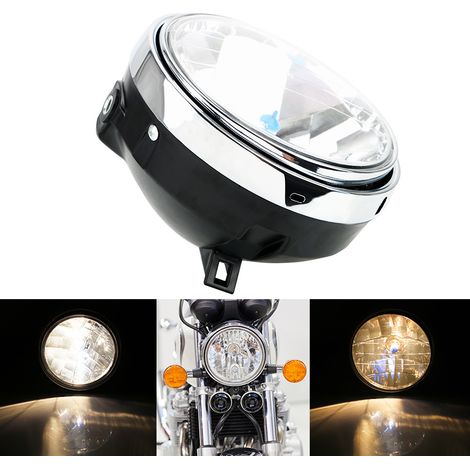 Front headlight assembly compatible with Honda CB400 VTEC and CB1300 models, old and new.