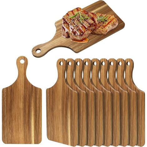 Planches à Découper en Bois D'acacia Pizza, Pain (1/5)