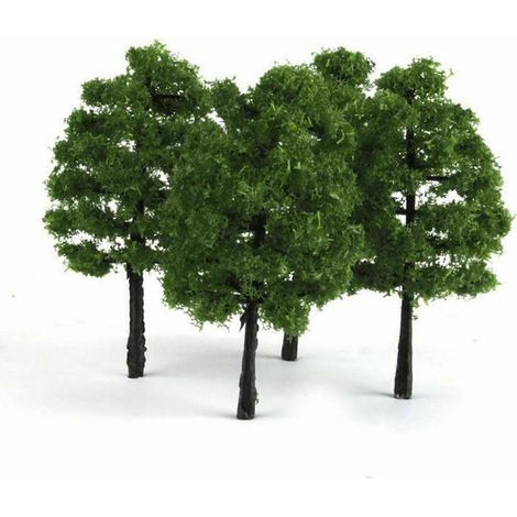 Arbres miniatures à l'échelle HO/OO (9 cm) pour réseau ferroviaire miniature, diorama, décor de jeu de guerre, 20 pièces. (1/5)