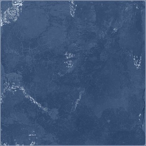 Carrelage mural faience effet graphique MELLAH 13x13 cm Bleu - - boîte de 0.51 m2