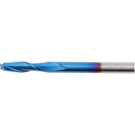 10 pièces Fraises Boule HSS Bleues 2 Tailles pour Gravure et Fraisage, Tige 3.175mm x 12mm (1/5)