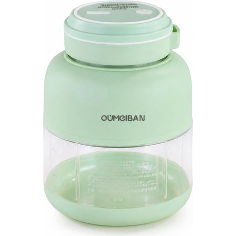 Blender Électrique Portable OUMEIBAN Vert, Pile la Glace, Gobelet 1300 ml avec 2 Couvercles (1/5)