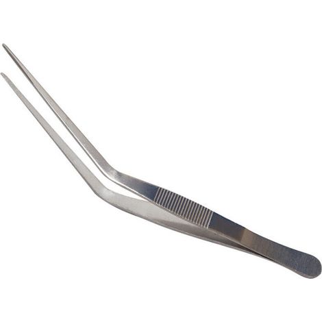 200 mm lange Edelstahlzange, professionelles Küchenutensil für den Gastronomiebereich (1/4)