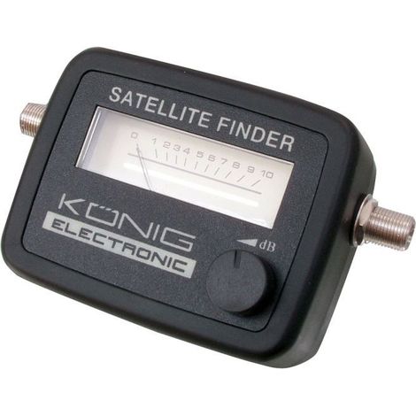 Pointeur satellite - KONIG - SATFINDER - 950-2050 MHz - Indicateur acoustique - Alimentation LNB extérieure
